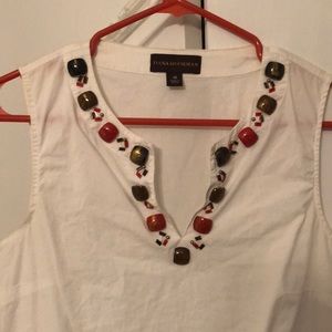 White tunic with embellishment